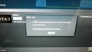 how to fix An error occured while updating dota 2 no Internet connection No Download Source [upl. by Og]