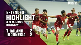 WCQ 2022  THAILAND 2  2 INDONESIA with postmatch interview [upl. by Eremaj]