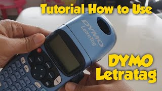 TUTORIAL HOW TO USE DYMO LETRATAG by J amp C CORNER [upl. by Jarek]