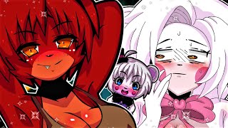 the FNaF ANIME GIRLS introduce FOXY and MANGLE FNIA Expanded Night 2 [upl. by Yud]