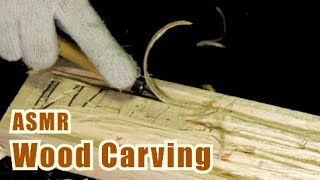 ASMR 2h30m Wood Carving  Sanding  Tapping  wood dust No talking [upl. by Neufer]