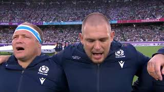 Scotlands First National Anthem at Rugby World Cup 2019 [upl. by Heidy918]