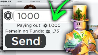 How To Give Robux To Friends Full Guide  Send Robux To Friends Easily [upl. by Matthias]