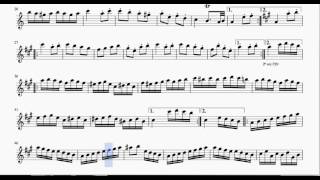 Rondo Alla Turca Turkish March Sheet Music for Flute [upl. by Llirret769]