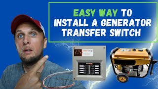 HOW TO INSTALL A PORTABLE GENERATOR TRANSFER SWITCH [upl. by Icnan635]