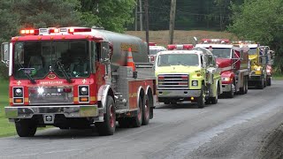 Tankers Responding to a 2nd Alarm Working Fire  Muhlenberg Township [upl. by Towill884]