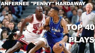 Penny Hardaway Top 40 BEST Plays On The Magic [upl. by Ermentrude]