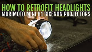 TRS Tips How To Retrofit Headlights with Morimoto Mini H1 Bixenon Projectors [upl. by Tavey]