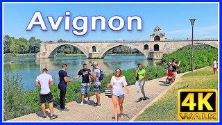 【4K】WALK Avignon PROVENCE FRANCE 4k video virtual walk TRAVEL [upl. by Geordie]