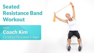 15Minute Seated Resistance Band Workout [upl. by Rojam]