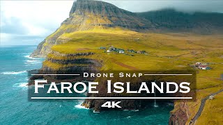 Faroe Islands 🇫🇴  by drone 4K [upl. by Annodas925]