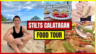 STILTS CALATAGAN BEACH RESORT  FOOD TOUR [upl. by Cristin443]