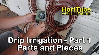 How to Install Drip Irrigation  Part 1 The Basic Pieces and Parts [upl. by Beesley979]