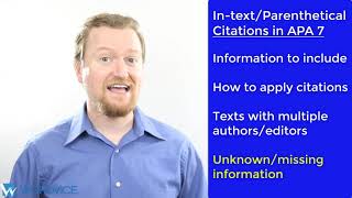 APA 7th Edition Intext Citations [upl. by Nimesh]