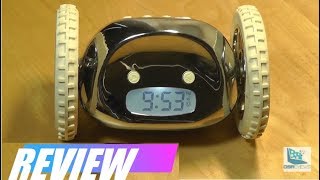 REVIEW Clocky  Runaway Alarm Clock on Wheels Original [upl. by Ecirad]