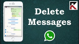 How To Delete A Message On WhatsApp iPhone [upl. by Tobey956]