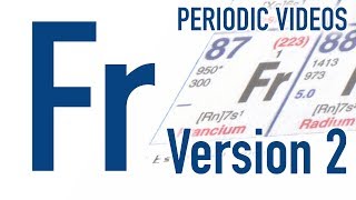 Francium version 2  Periodic Table of Videos [upl. by Mikah]