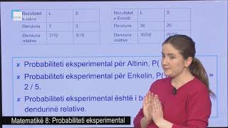 Matematikë 8  Probabiliteti eksperimental [upl. by Nelad]