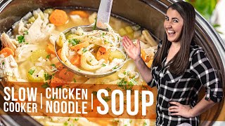 How to Make Slow Cooker Chicken Noodle Soup [upl. by Rfinnej321]