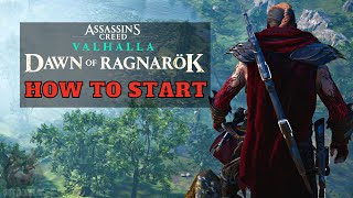 How to start Dawn of Ragnarök Ac Valhalla expansion [upl. by Nnylkoorb581]