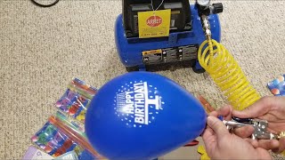 How to inflate Balloons using an air compressor [upl. by Nommad]