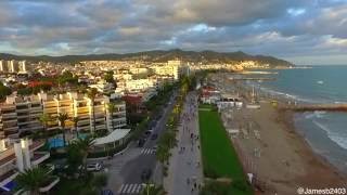 Sitges by Drone Spain [upl. by Eemia601]