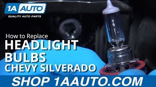 How to Replace Headlight Bulbs 1419 Chevy Silverado LT [upl. by Elocan467]