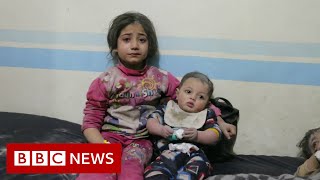 Syria war Hundreds of thousands flee as airstrikes continue  BBC News [upl. by Aurelius322]