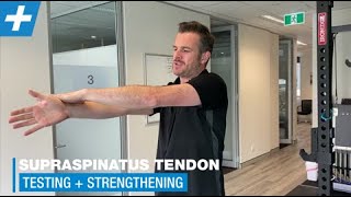 Supraspinatus Tendon Testing  Strengthening  Physio REHAB  Tim Keeley [upl. by Barren300]