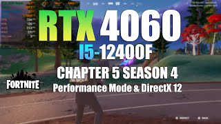 RTX 4060  I5 12400F  Fortnite  All Settings Tested [upl. by Enrique]