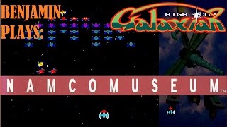 Lets Play Namco Museum PlayStation Galaxian [upl. by Smailliw]