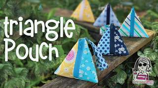 Triangle Pouch  with no exposed seams [upl. by Buzzell549]