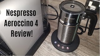 Nespresso Aeroccino 4 Milk Frother Review  Worth upgrading from the Aeroccino 3 [upl. by Gnok]