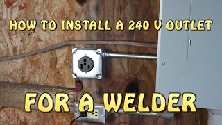 Welder Outlet 240V Complete Installation [upl. by Ronile]