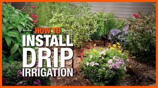 How to Install Drip Irrigation  The Home Depot [upl. by Notle286]