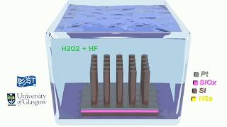 Si Nanowires using Metal Assisted Chemical Etching MACE [upl. by Patrich]