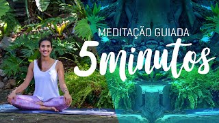 MEDITAÇÃO GUIADA 5 MINUTOS  RÁPIDO E EFICAZ BOM DEMAIS [upl. by Onitnas]