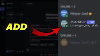 How To Add MatchBox Bot To Discord Server [upl. by Oir36]