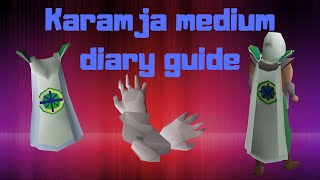 OSRS  Karamja medium diary guide [upl. by Four153]