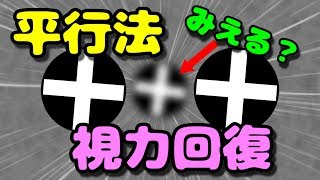 【視力回復】平行法トレーニング【毛様体筋をほぐしてピント機能の回復】 [upl. by Teik]