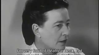 Interview with Simone de Beauvoir 1959 [upl. by Dedie]