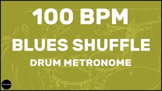 Blues Shuffle  Drum Metronome Loop  100 BPM [upl. by Barrett]