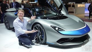 The Pininfarina Battista is a €2m HYPEREV  FIRST LOOK [upl. by Hootman382]