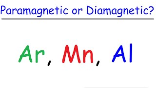 Paramagnetic amp Diamagnetic Elements  Paired amp Unpaired Electrons [upl. by Schubert]