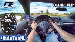 VW Scirocco R 20 TSI 315HP TOP SPEED on AUTOBAHN by AutoTopNL [upl. by Elberfeld9]