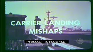 US NAVY AIRCRAFT CARRIER LANDING MISHAPS amp CRASHES Training Film 9002 [upl. by Toy]