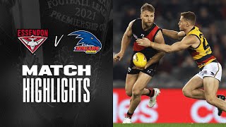 Essendon v Adelaide Crows Highlights  Round 17 2021  AFL [upl. by Lleze]