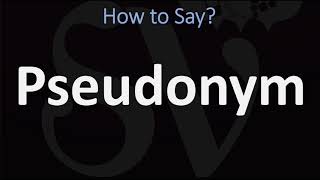 How to Pronounce Pseudonym 2 WAYS British Vs American English Pronunciation [upl. by Anhsirk]