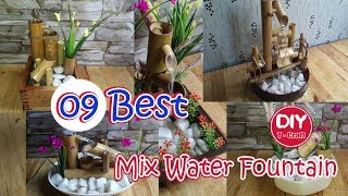 9 BEST mix HomeMade Bamboo Water Fountain Ideas  DIY [upl. by Normandy541]