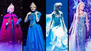 Evolution of Elsas quotLet It Goquot Frozen Dress Transformation Magic In Disney Parks  DIStory Ep 30 [upl. by Aihsilef722]